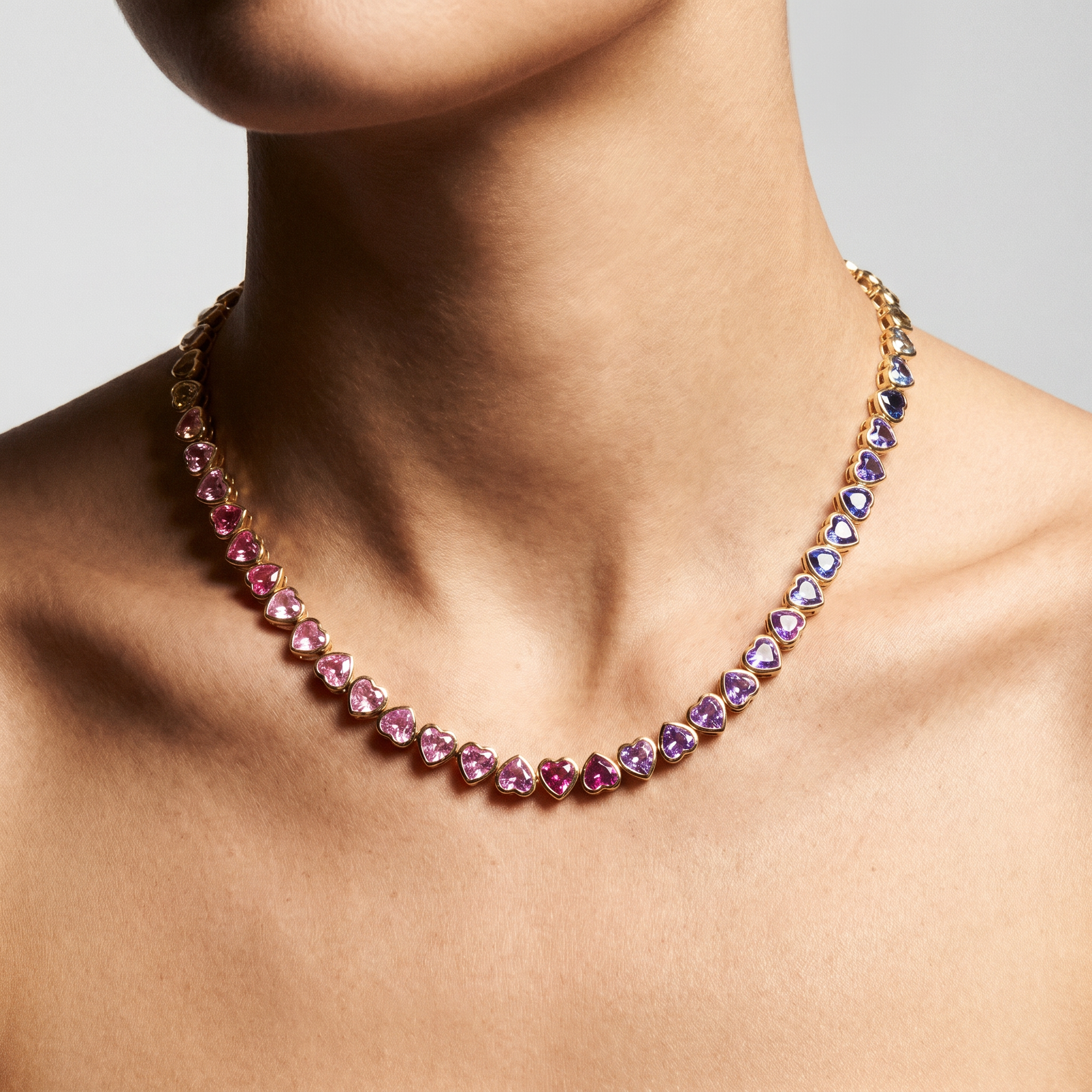 Rainbow Heart Necklace
