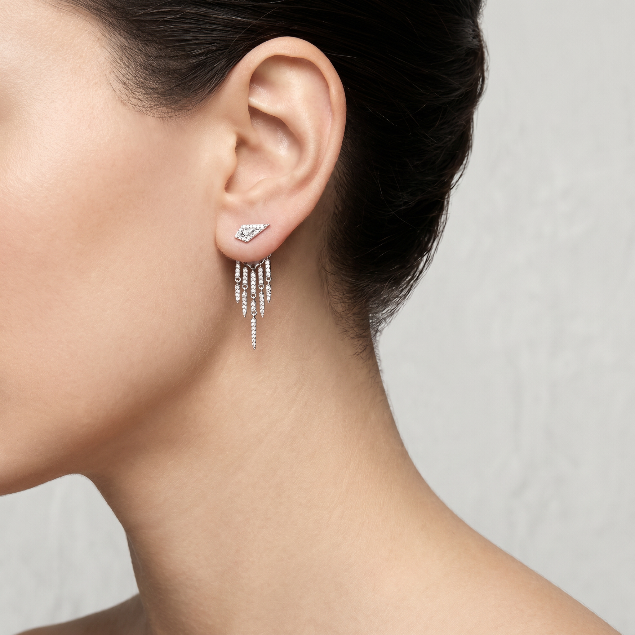 Pavé Tassel Earrings