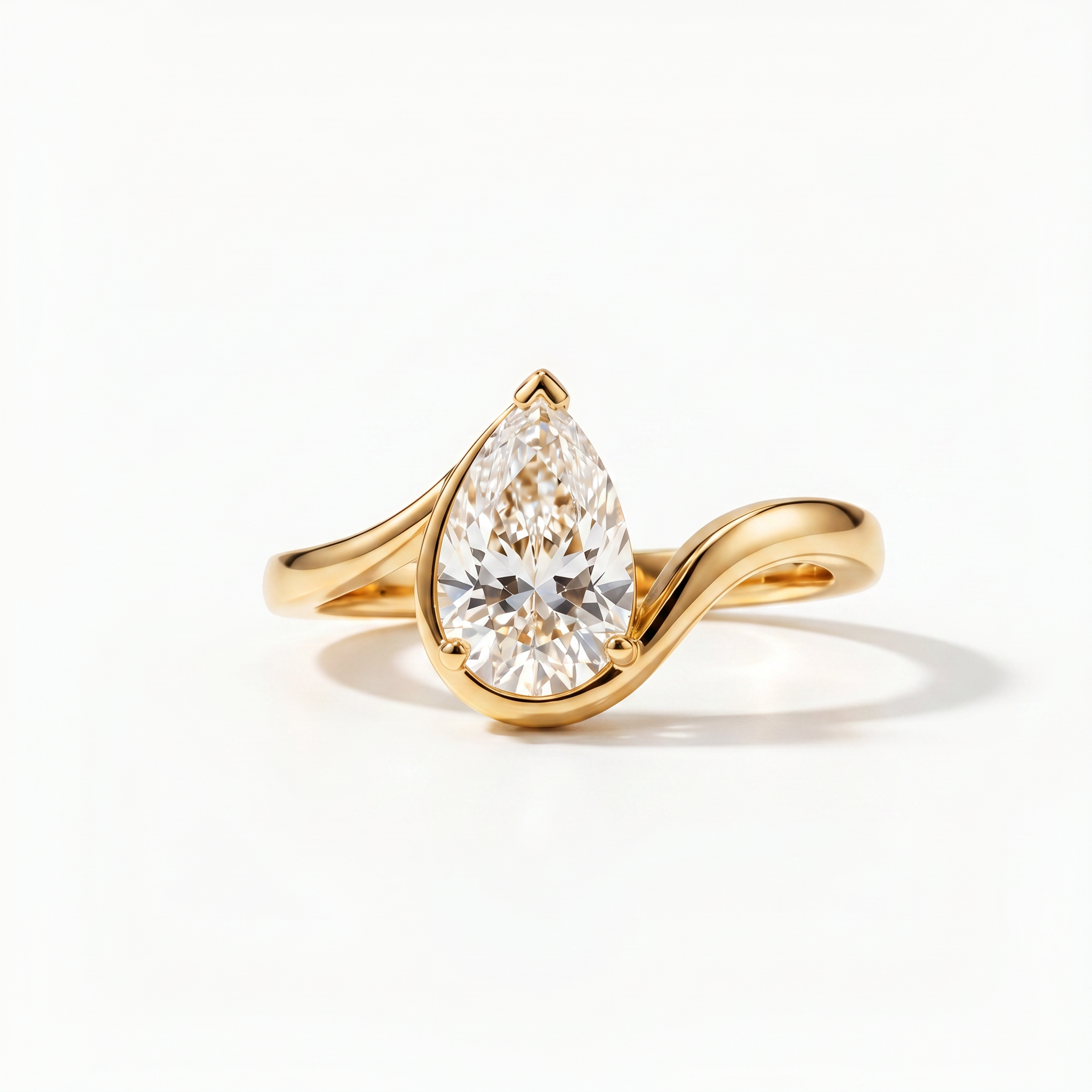 Pear Stone Ring