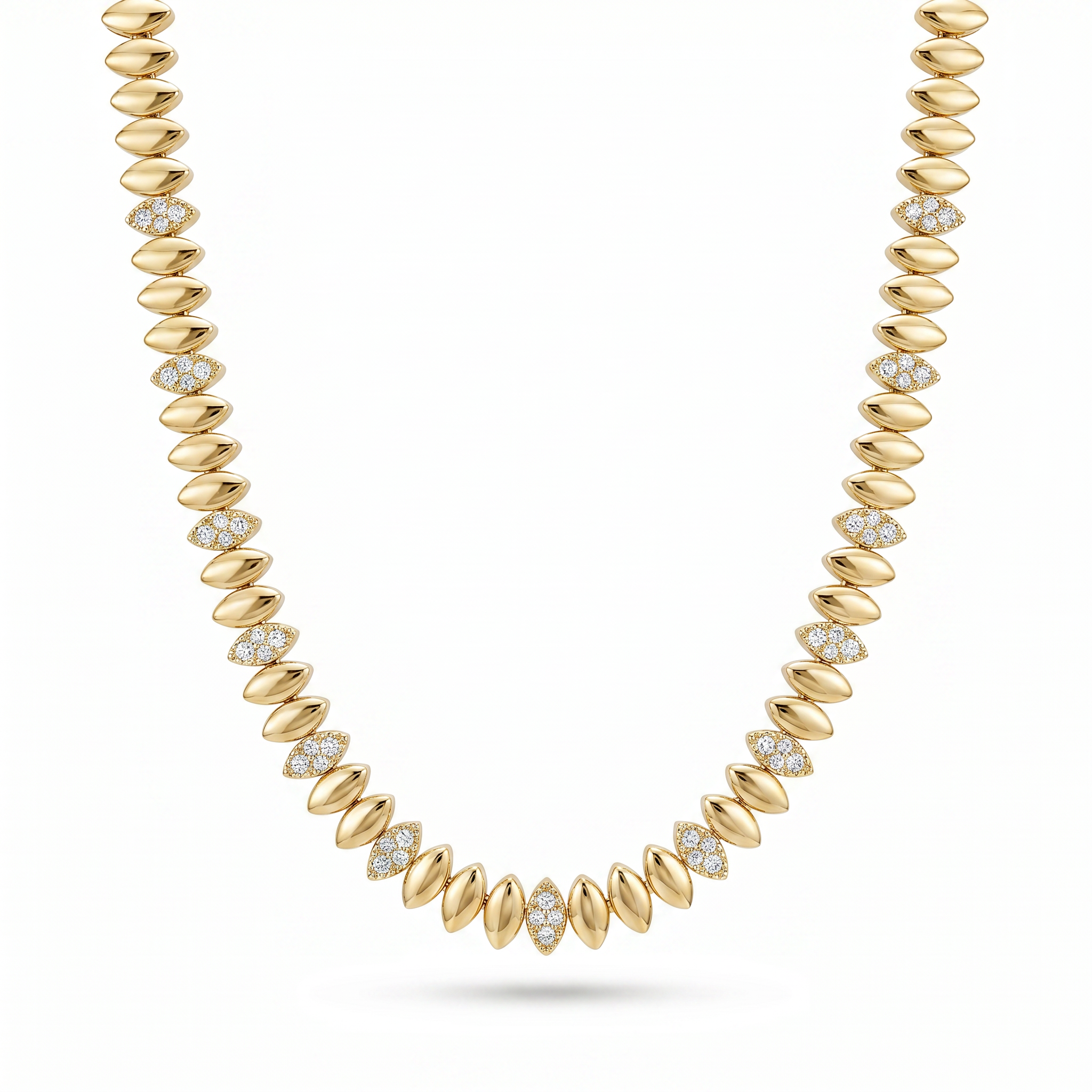Marquise Pavé Necklace