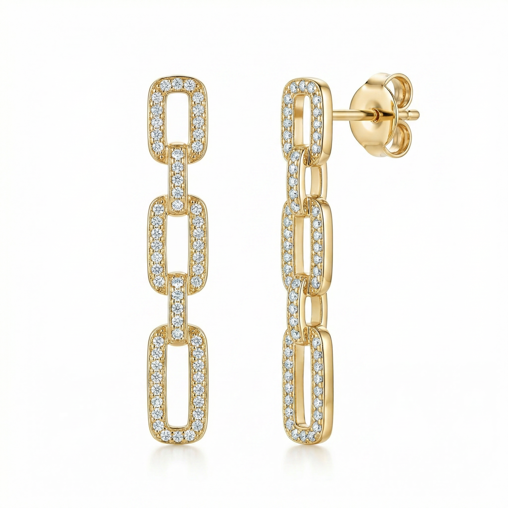 Pavé Link Studs