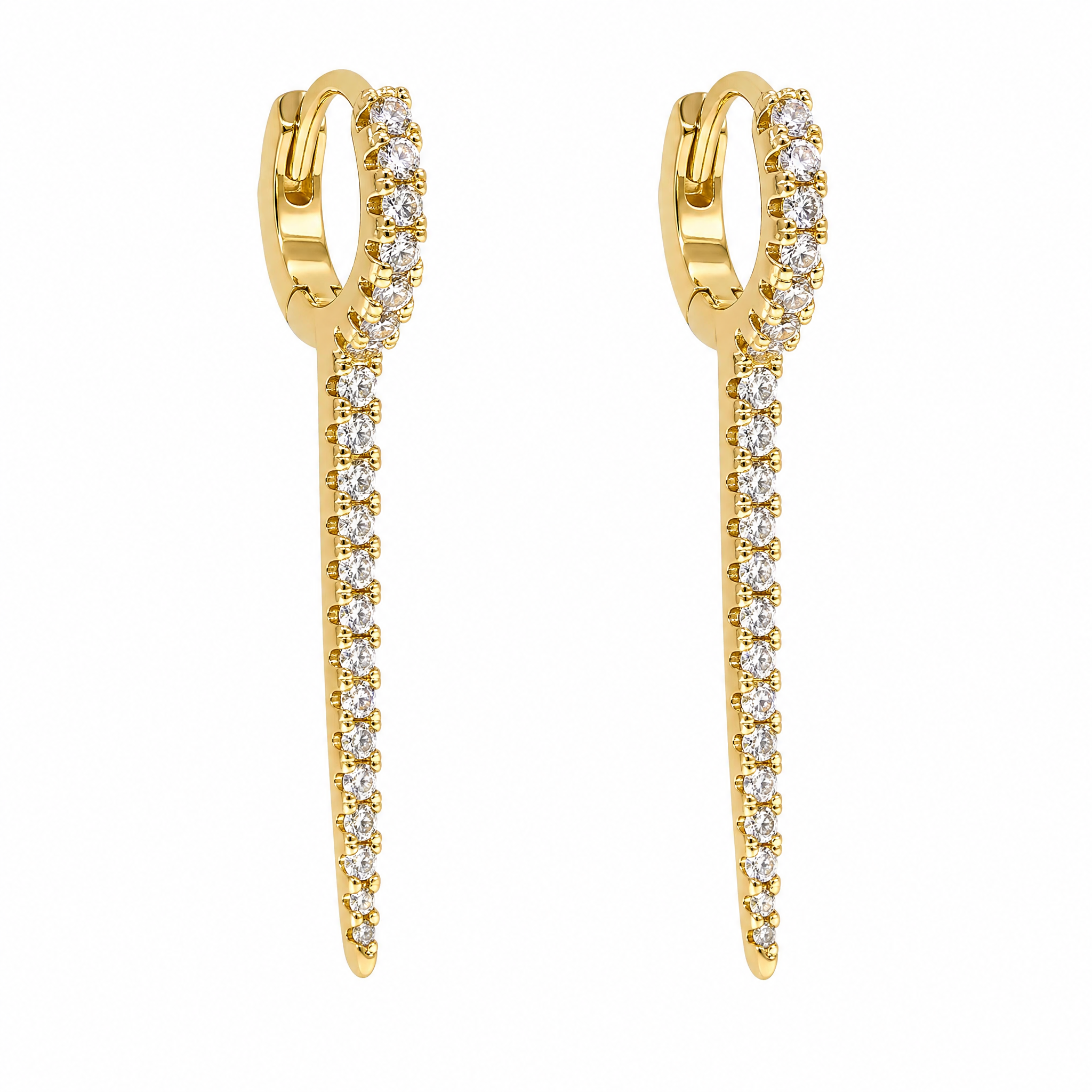 Pavé Drop Hoops