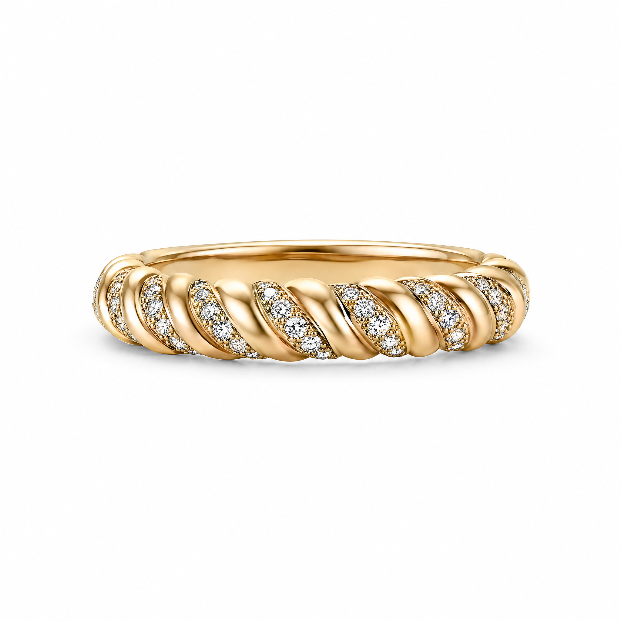 Twist Pavé Ring