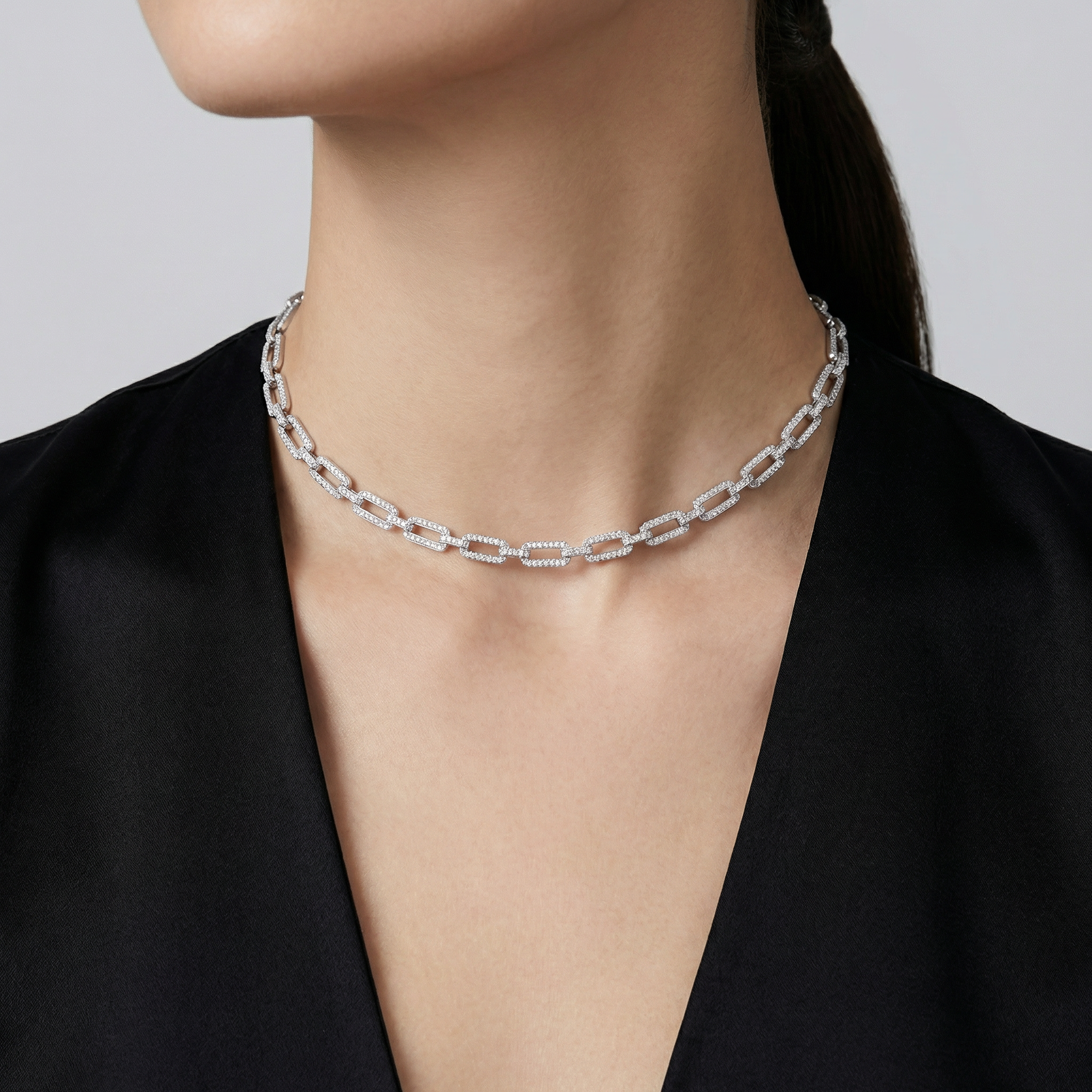 Pavé Link Necklace