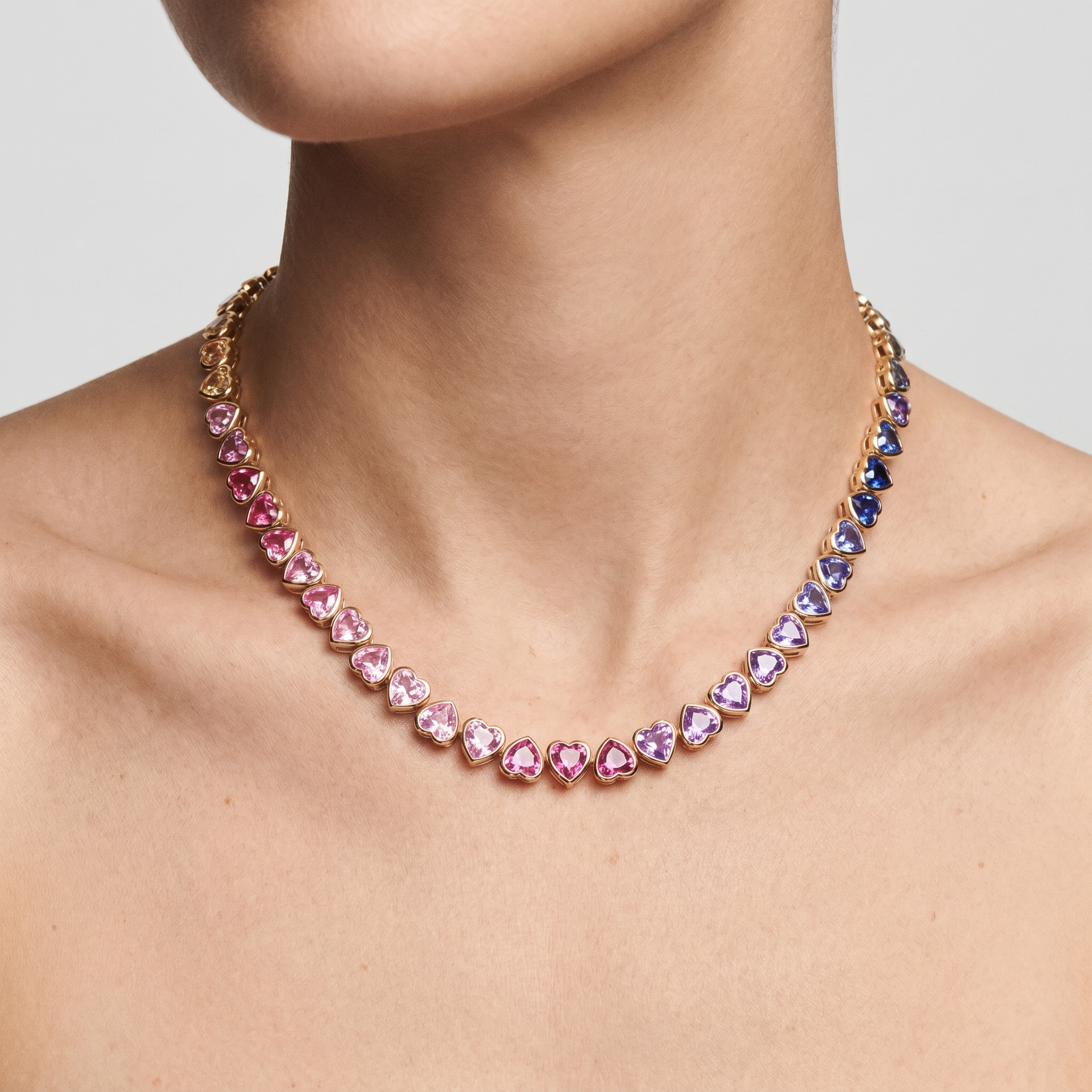 Rainbow Heart Necklace