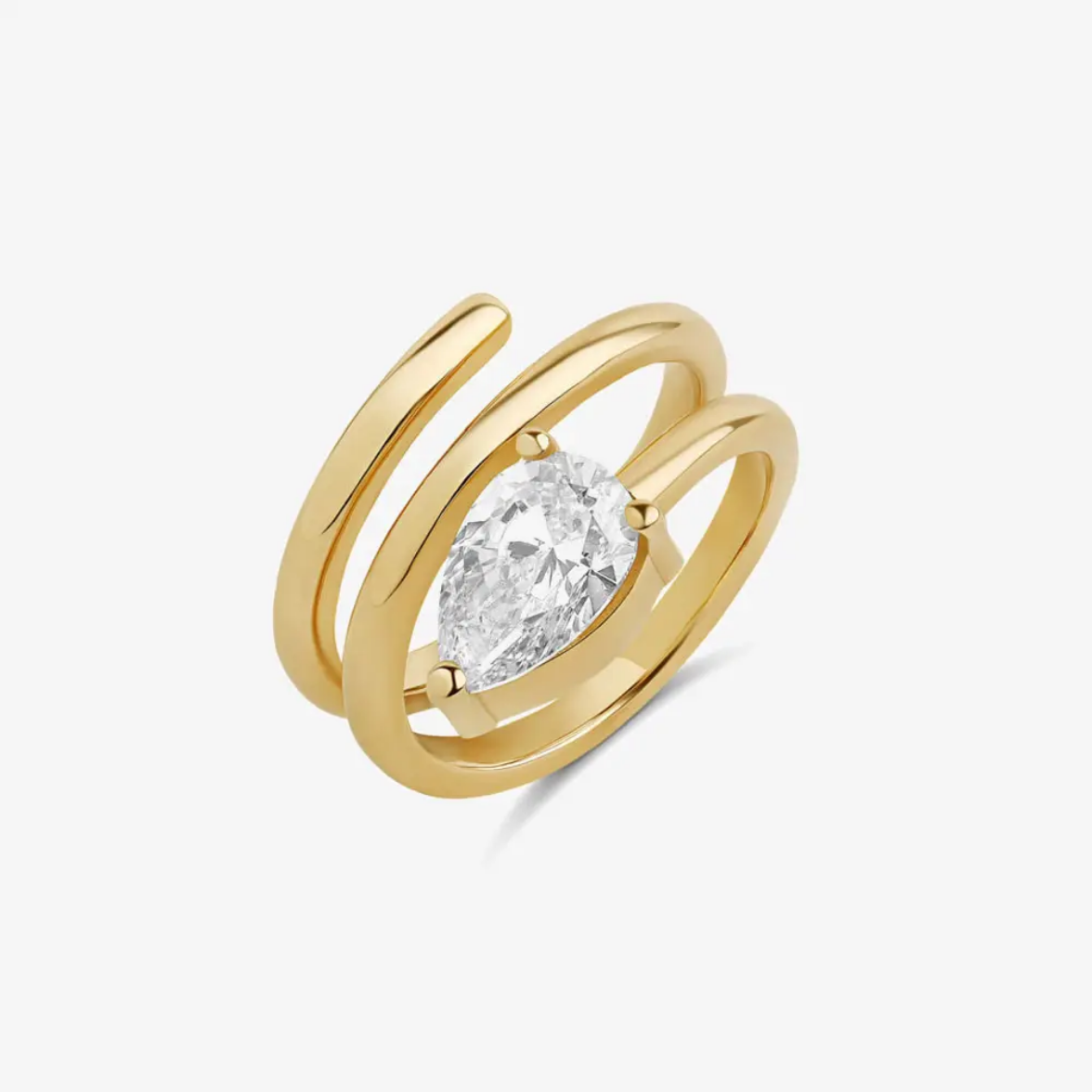 Pear Wrap Ring