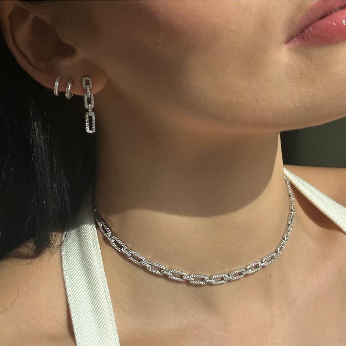 Pavé Link Studs
