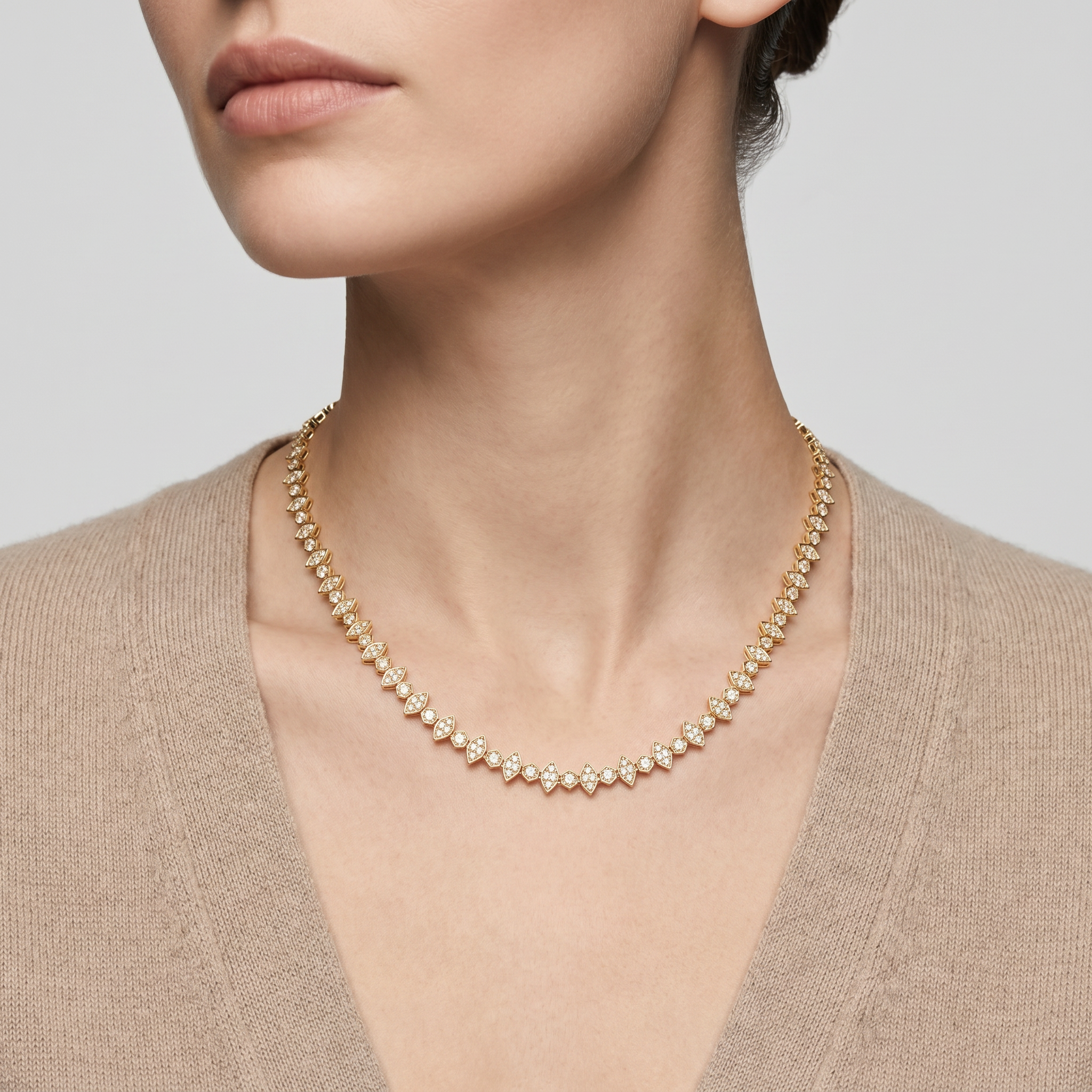 Marquise Halo Necklace