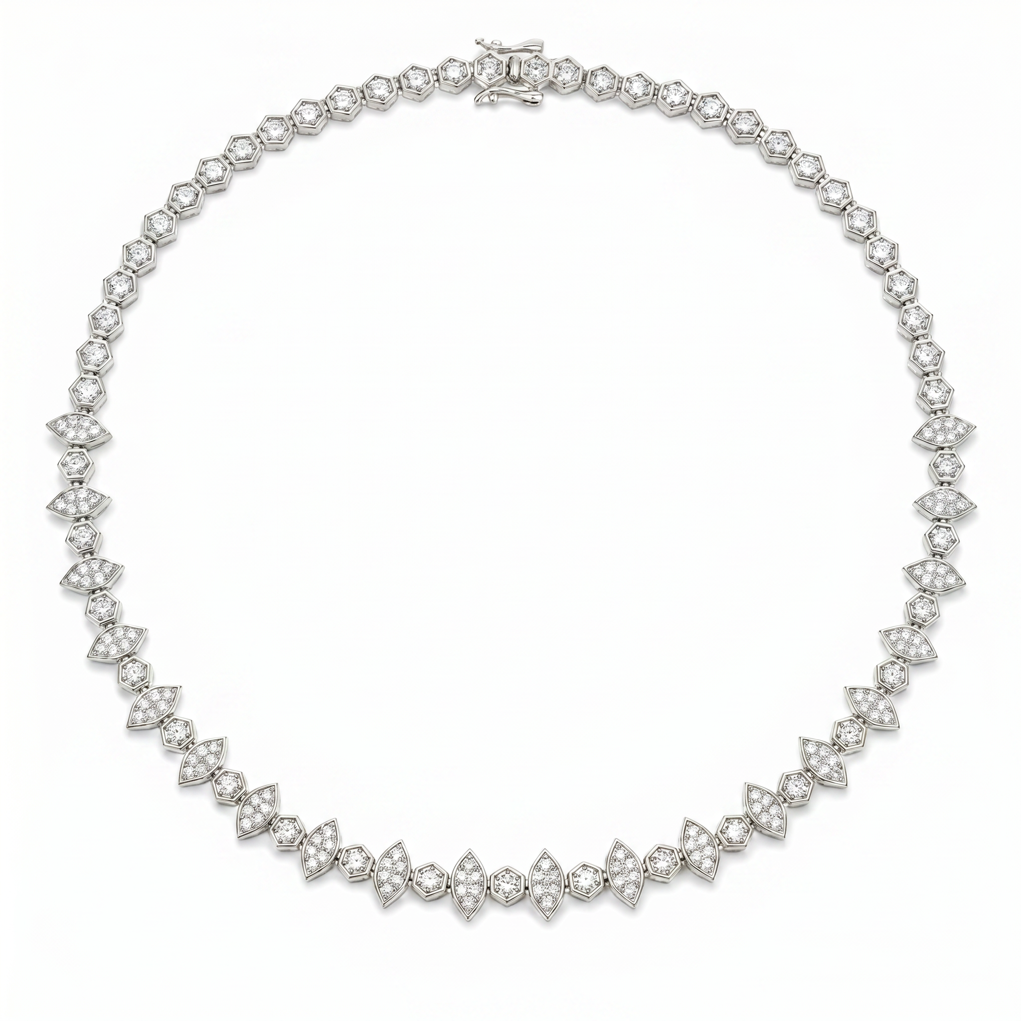 Marquise Halo Necklace