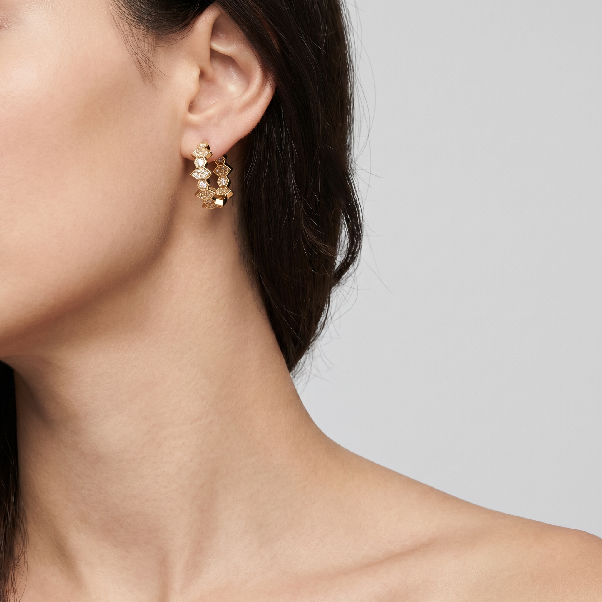 Marquise Hoop Earrings