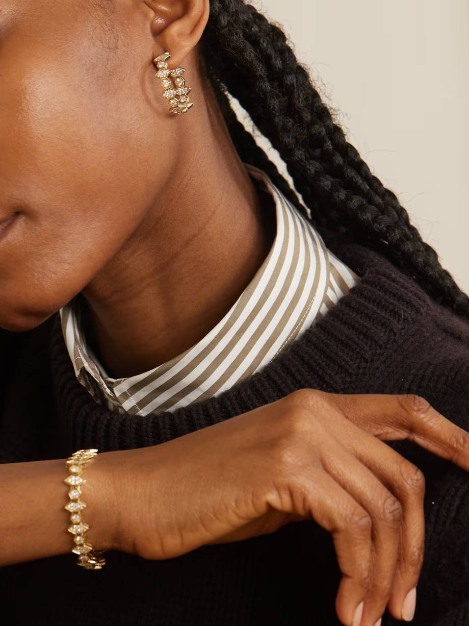 Marquise Hoop Earrings