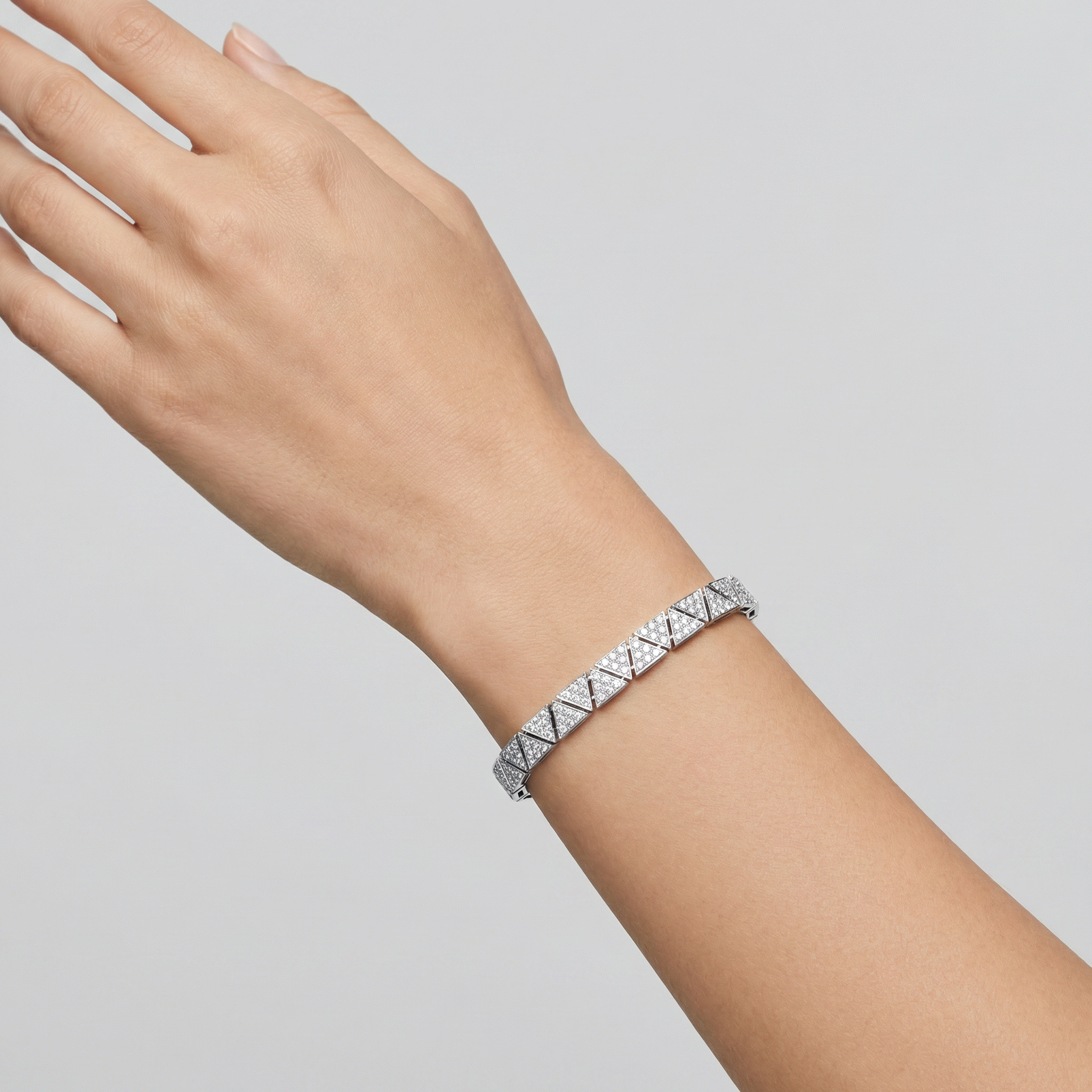 Pavé Triangle Bracelet