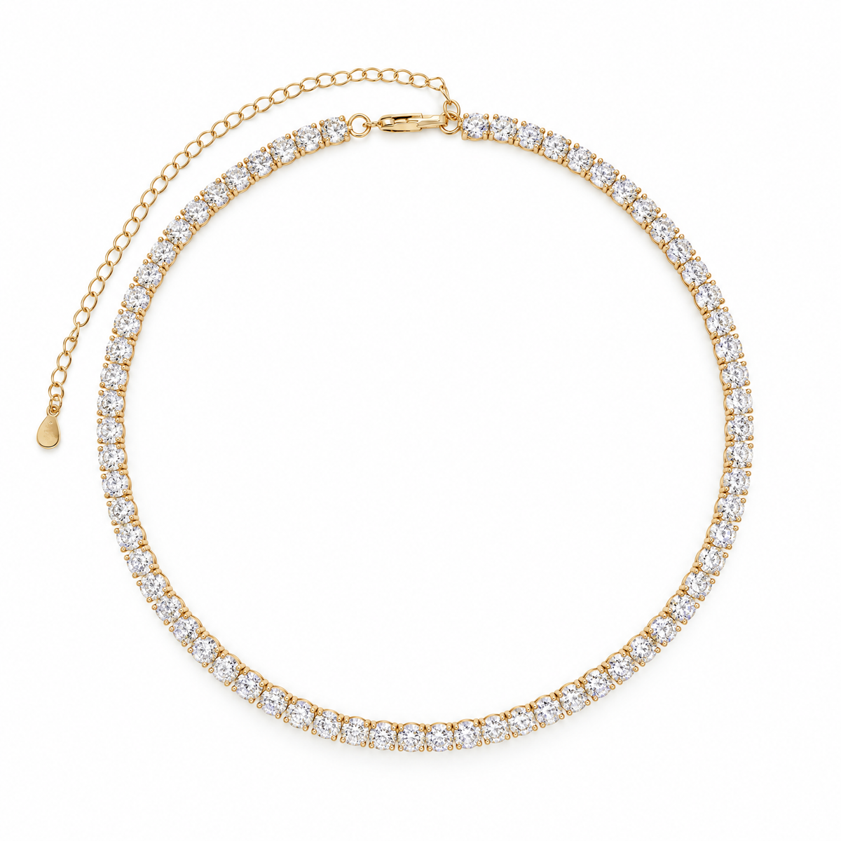 Classic Round Tennis Necklace