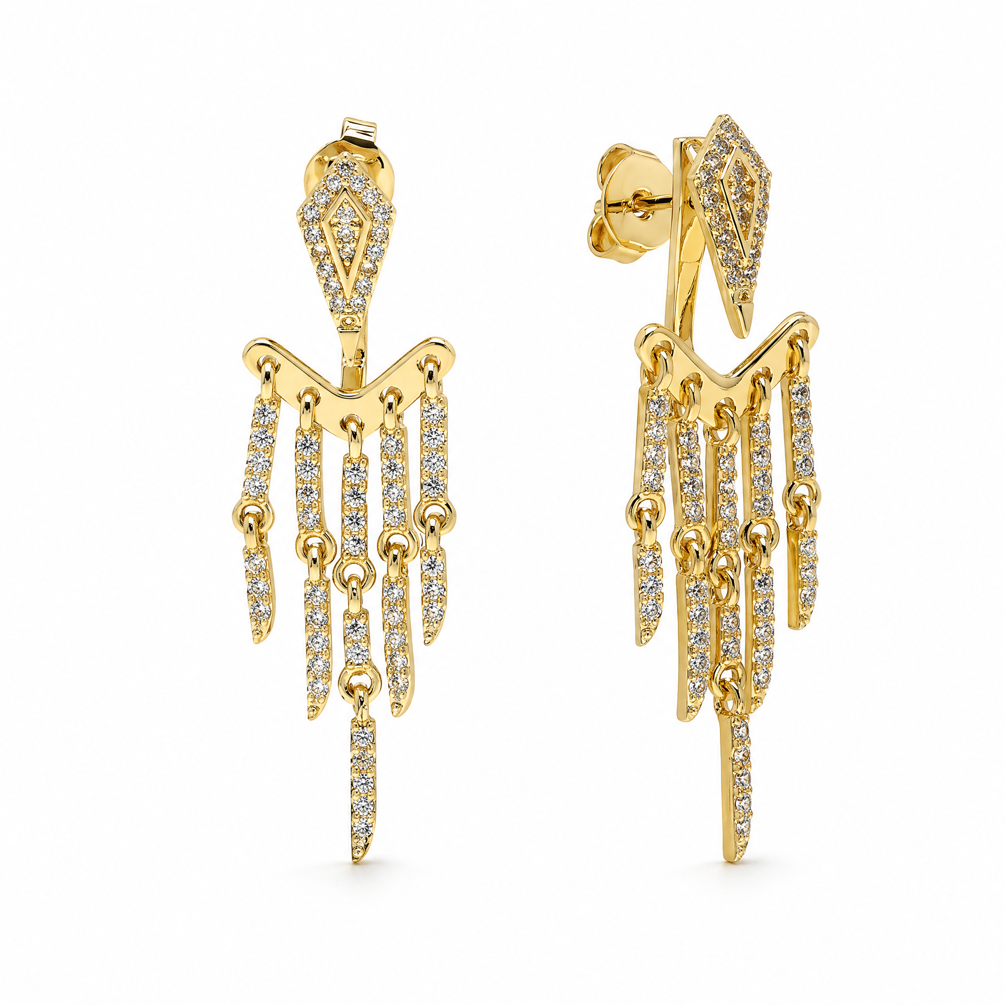 Pavé Tassel Earrings