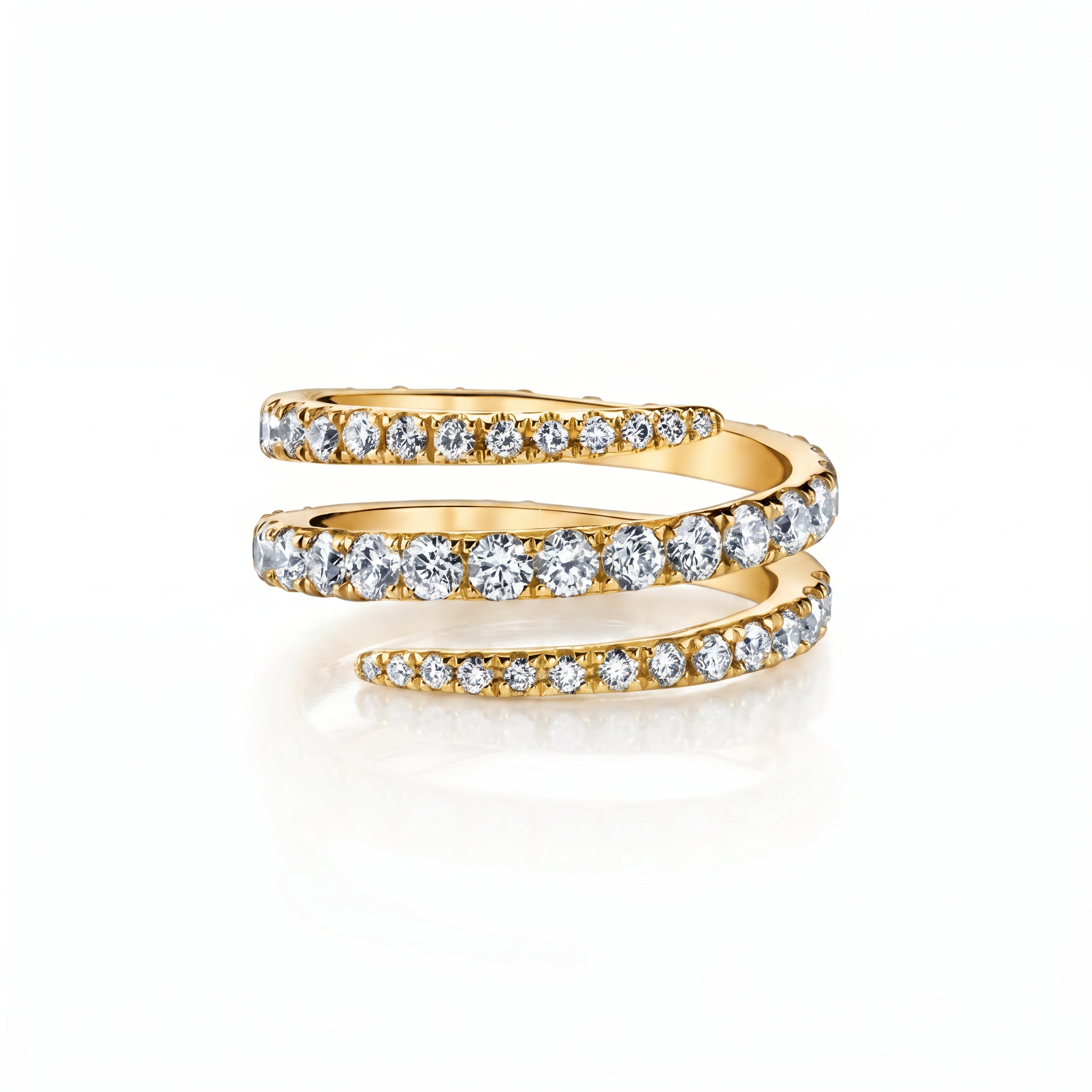 Triple Pavé Ring