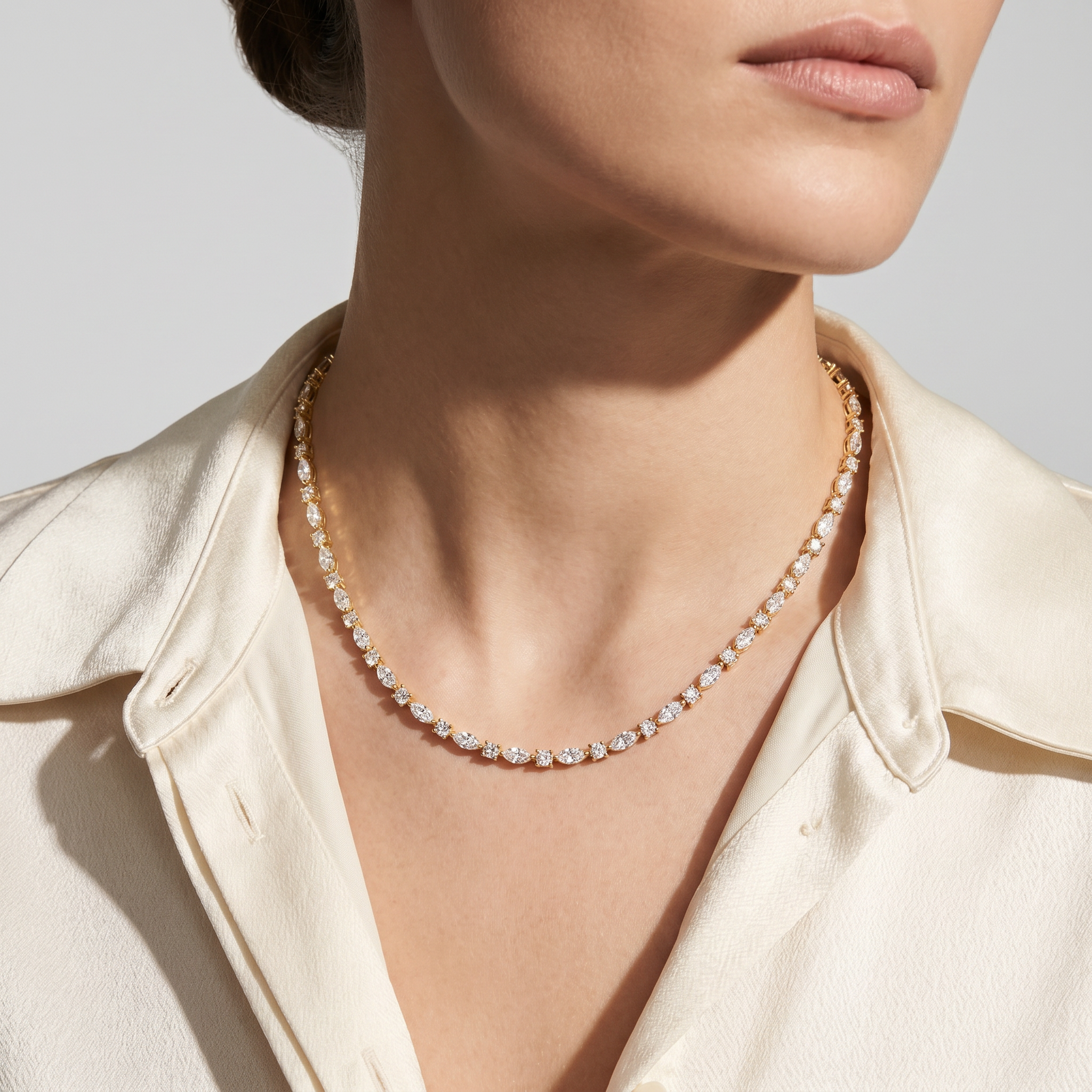 Prism Tennis Necklace