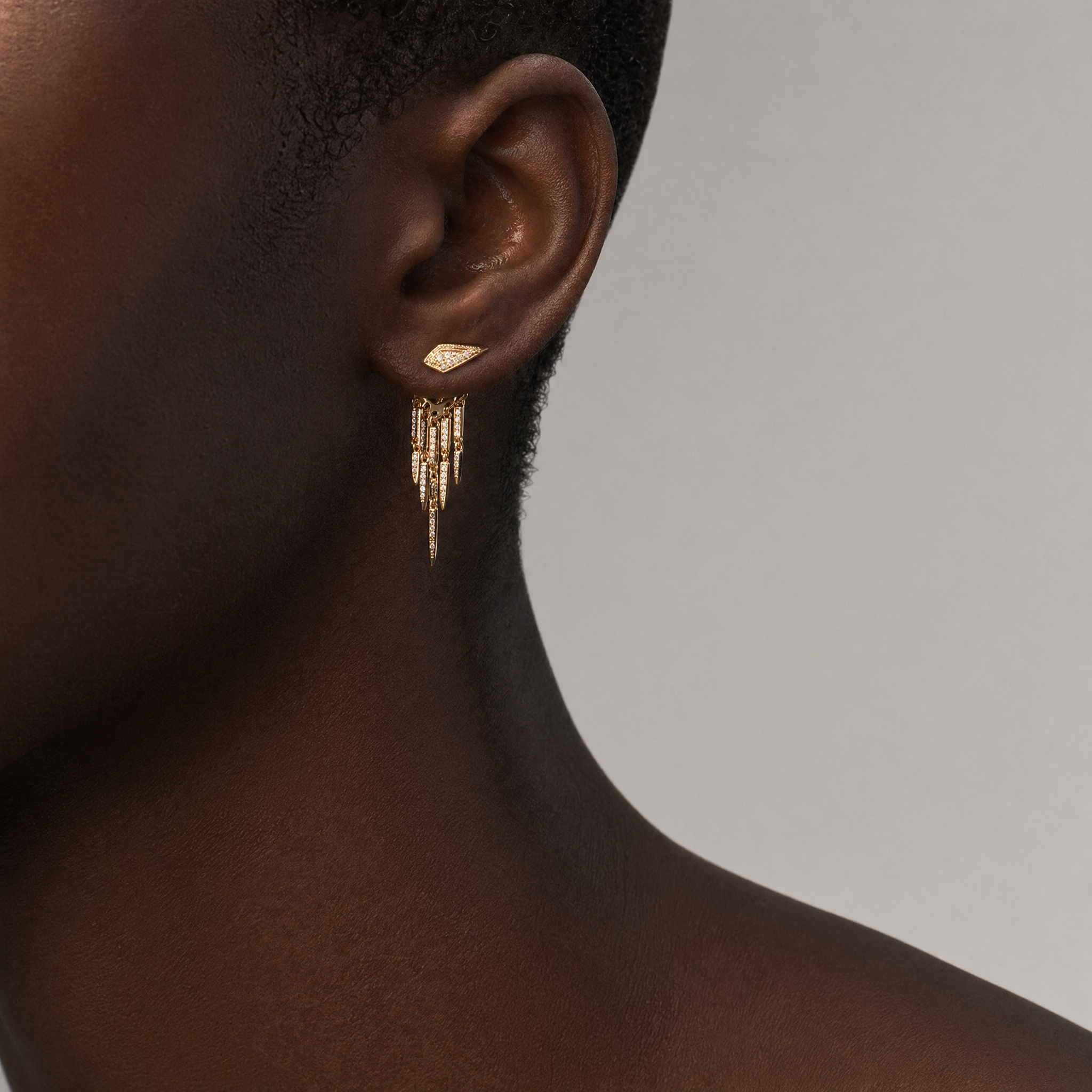Pavé Tassel Earrings