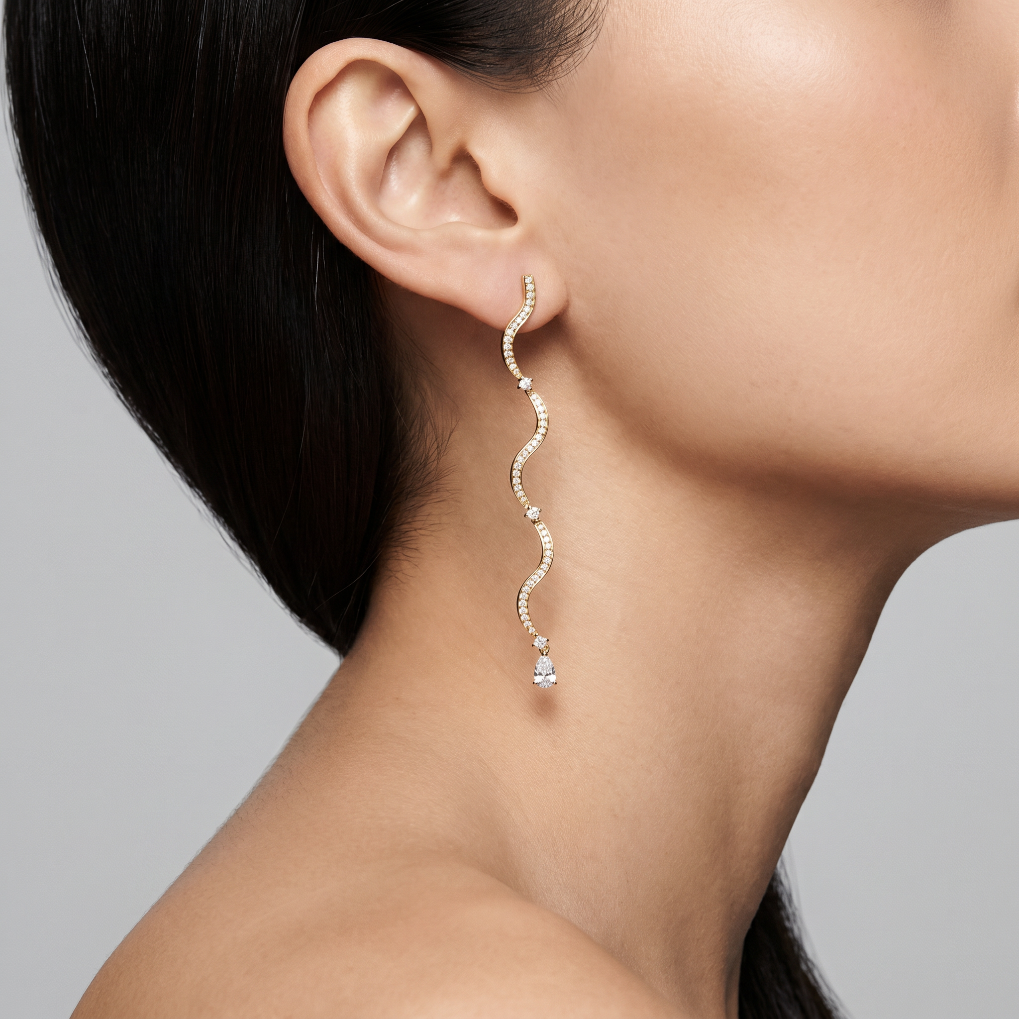 Wave Drop Earrings
