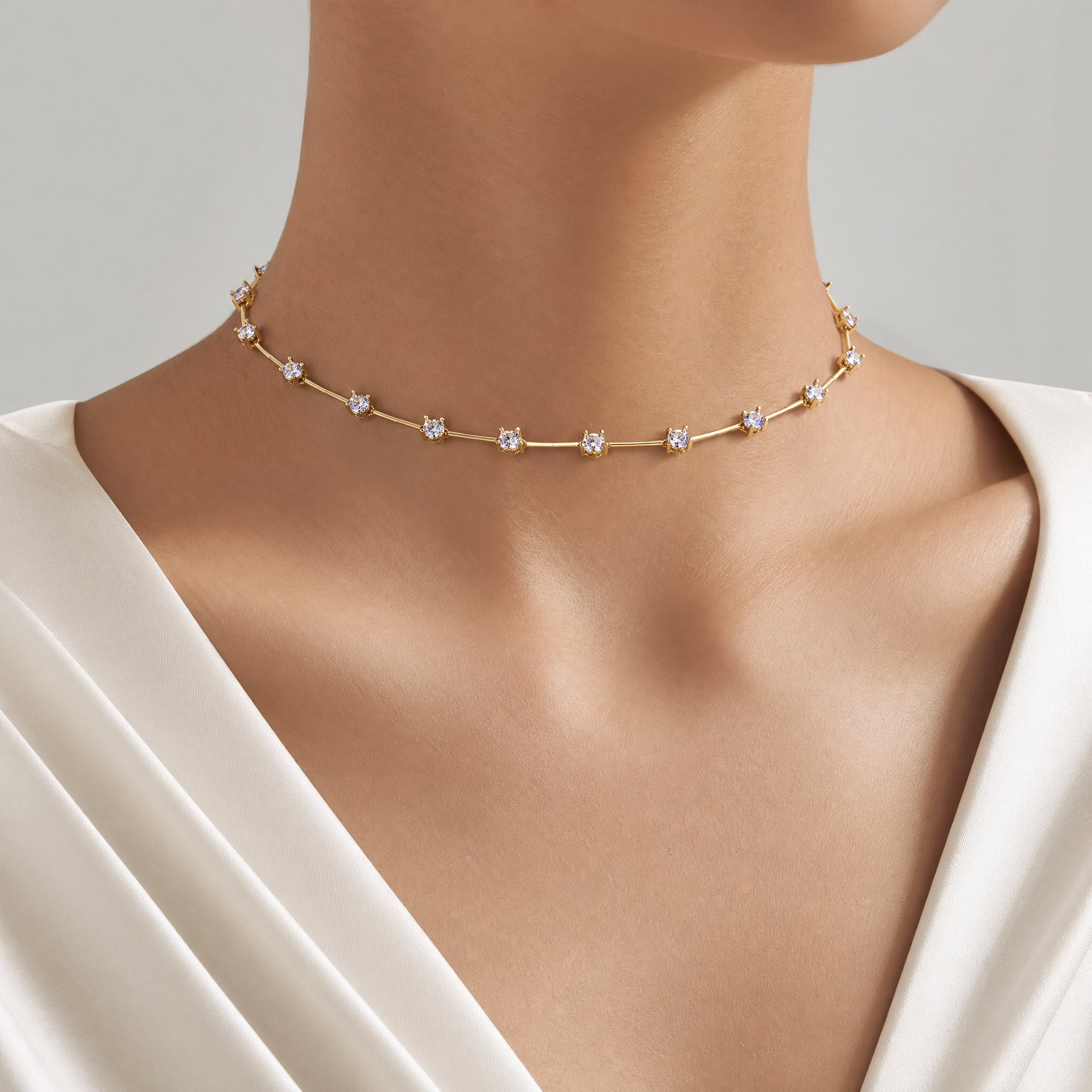 Round Crystal Necklace