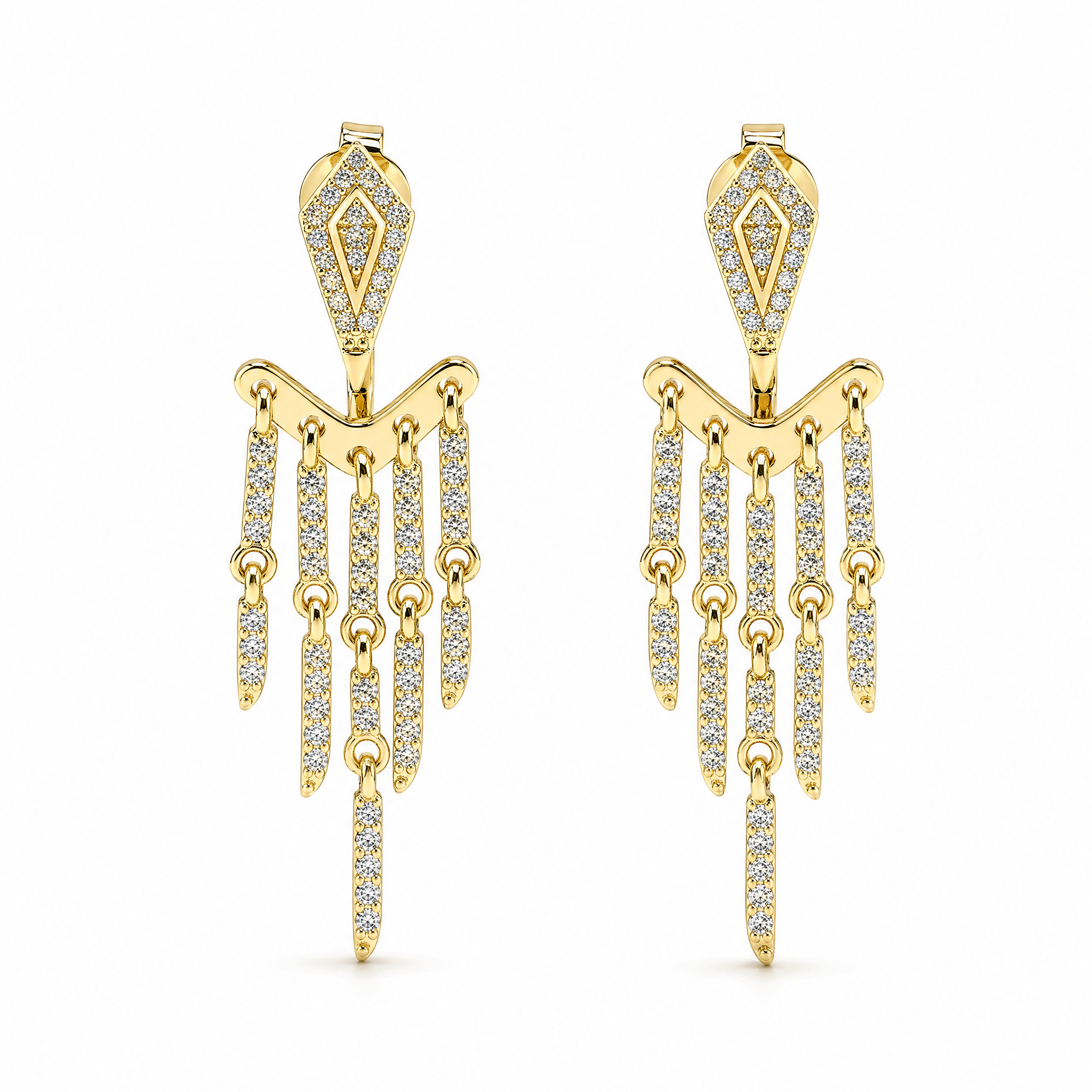Pavé Tassel Earrings