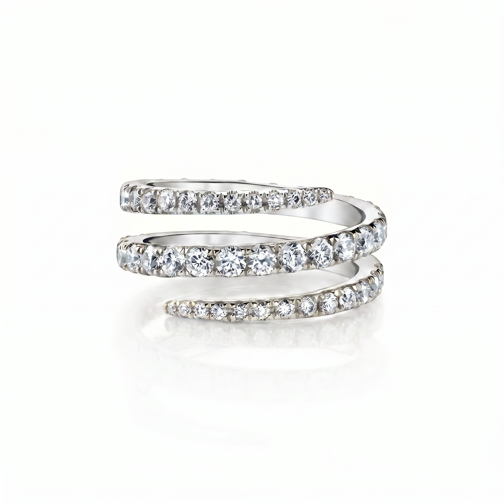 Triple Pavé Ring