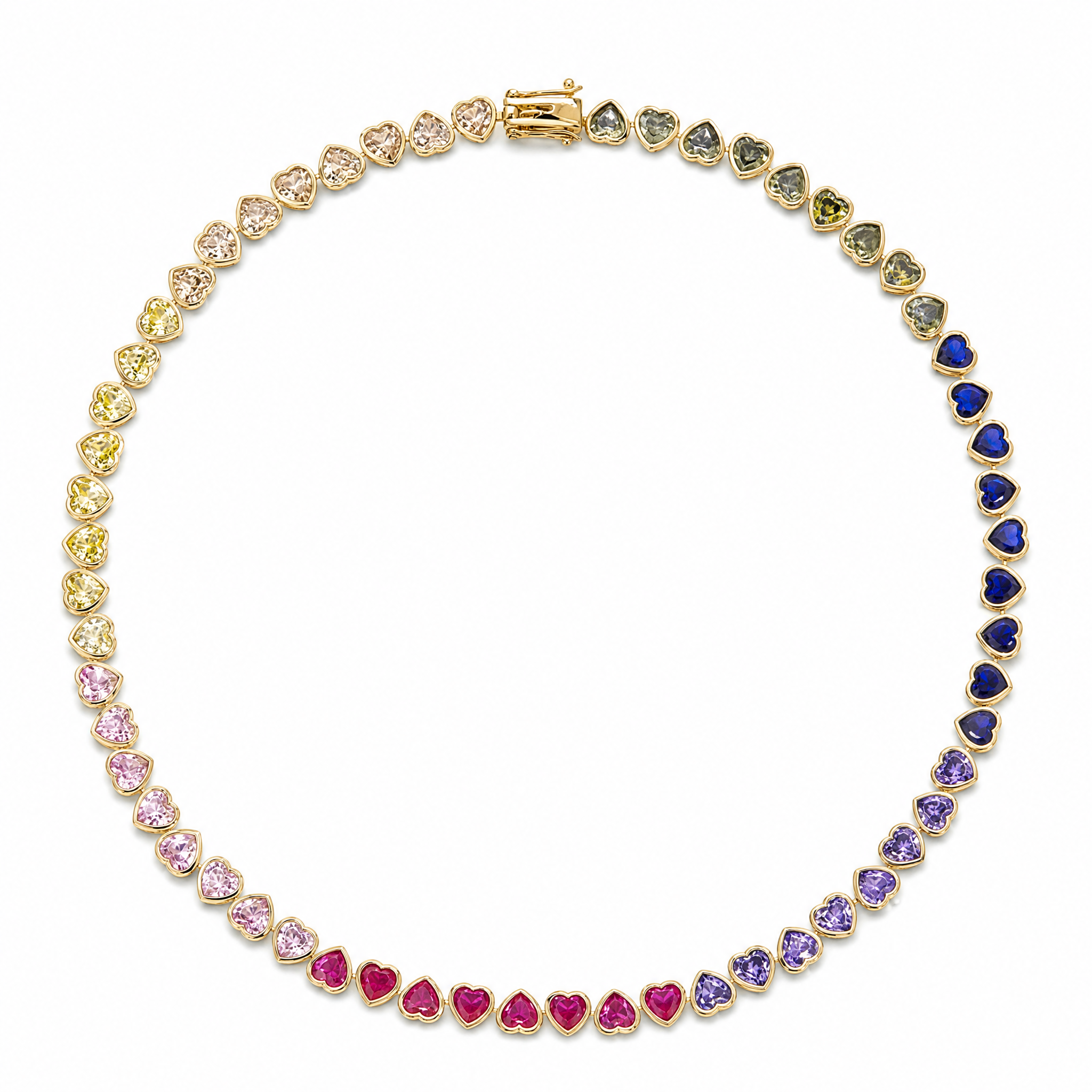 Rainbow Heart Necklace