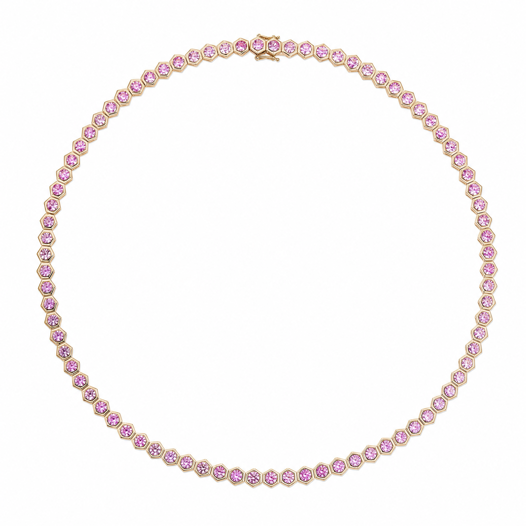 Blush Tennis Necklace