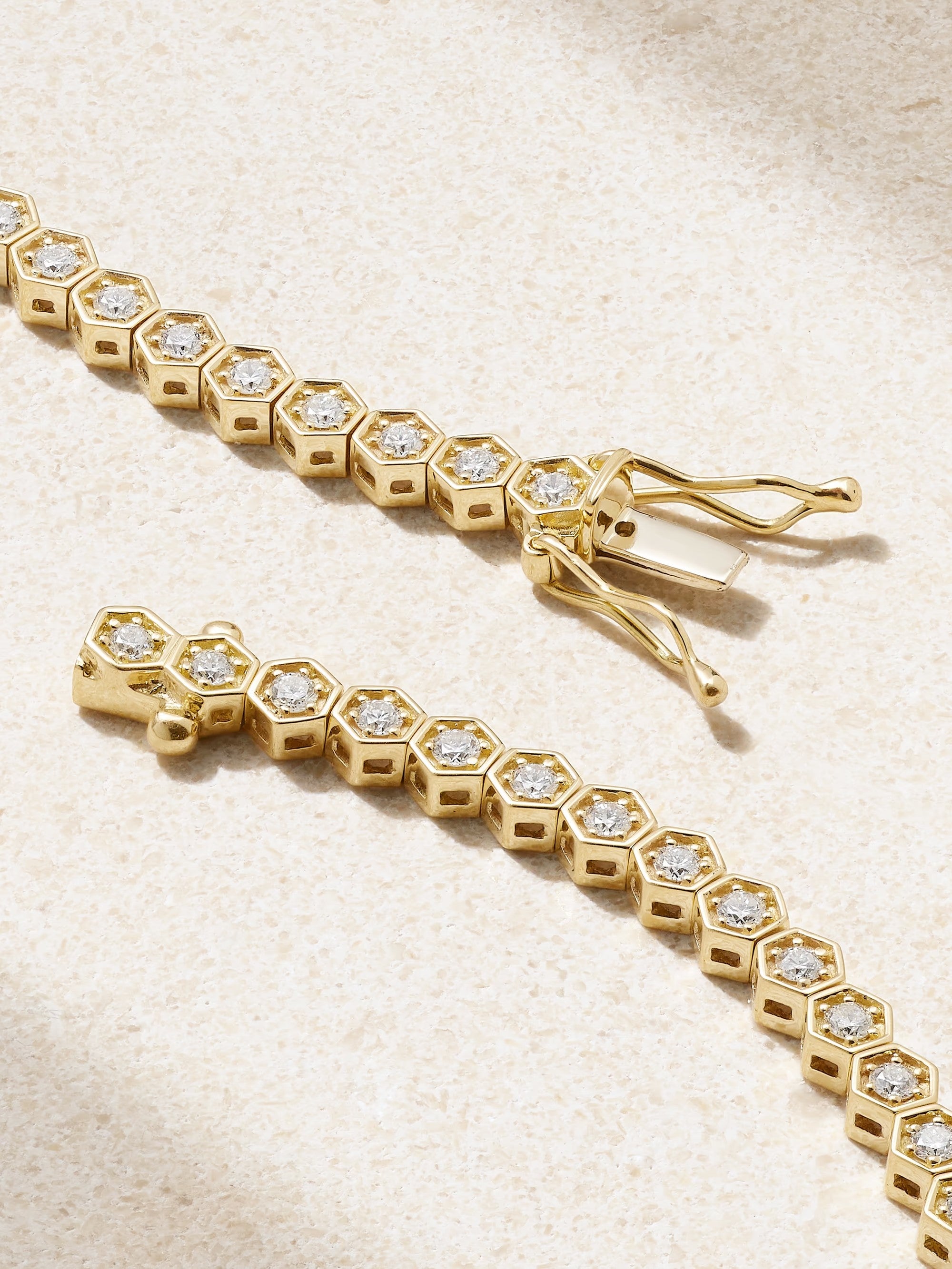 Hexagon Tennis Necklace