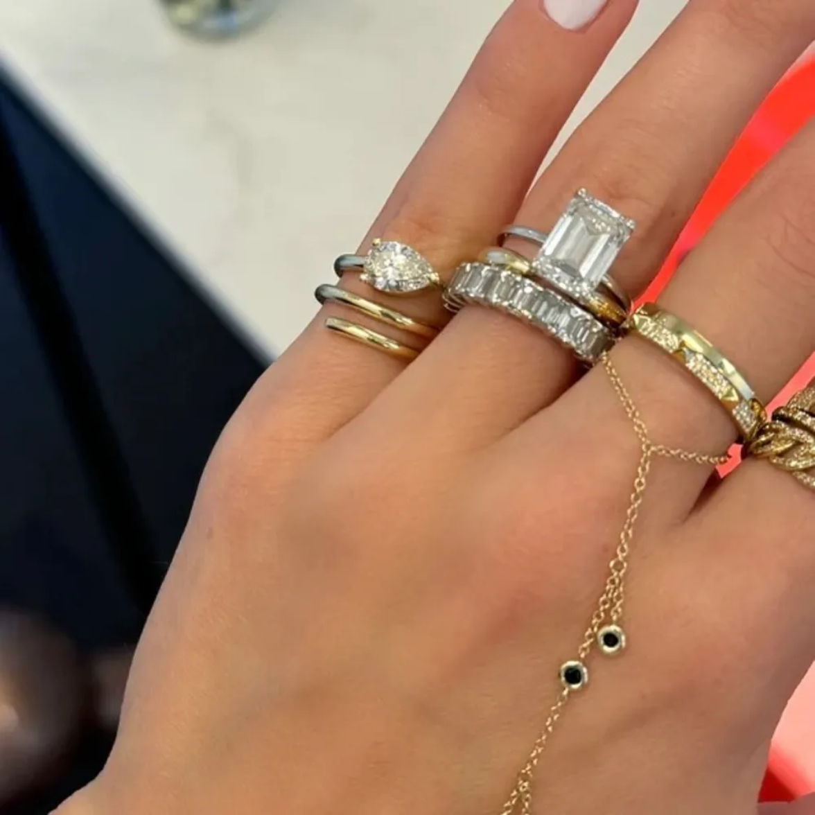 Pear Wrap Ring