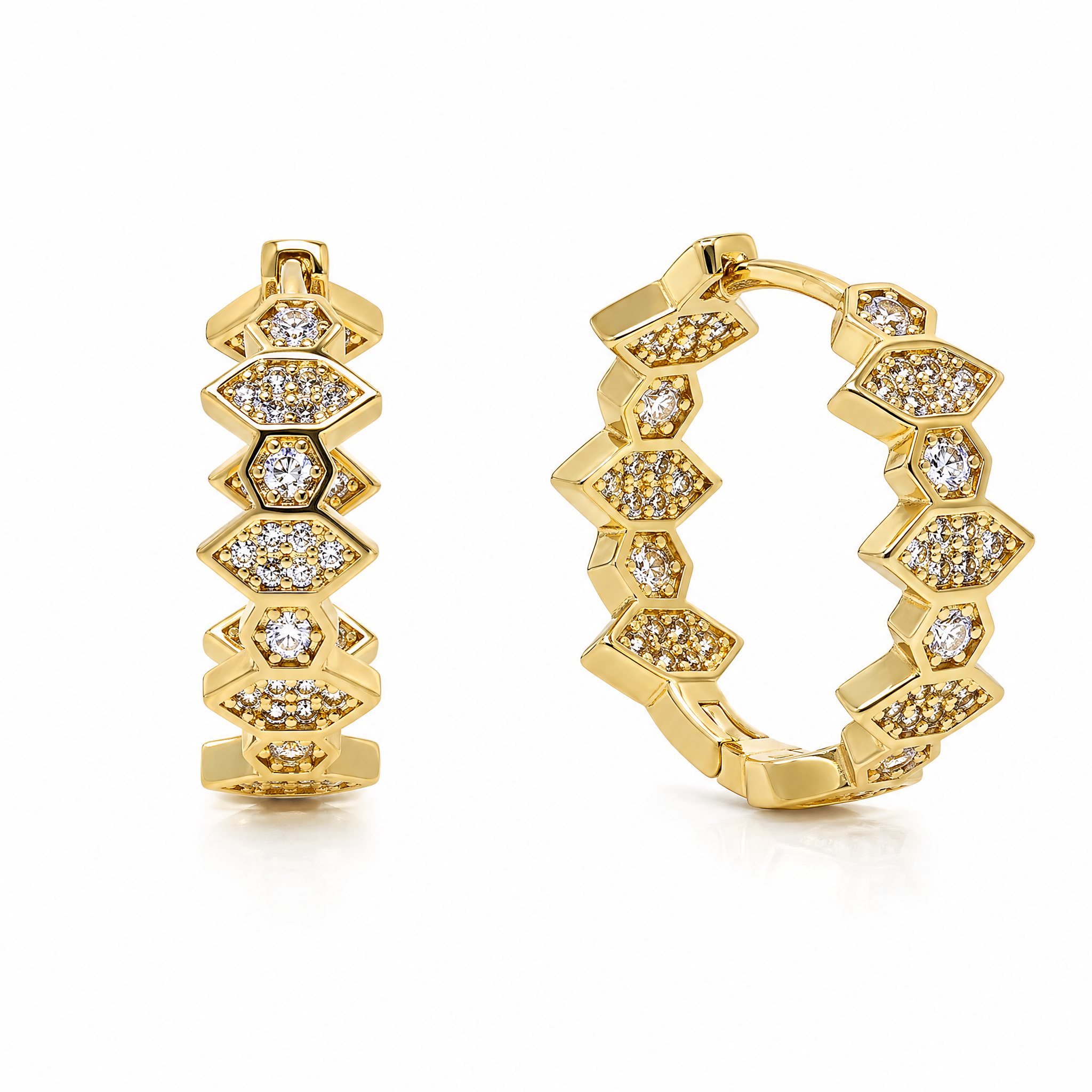 Marquise Hoop Earrings