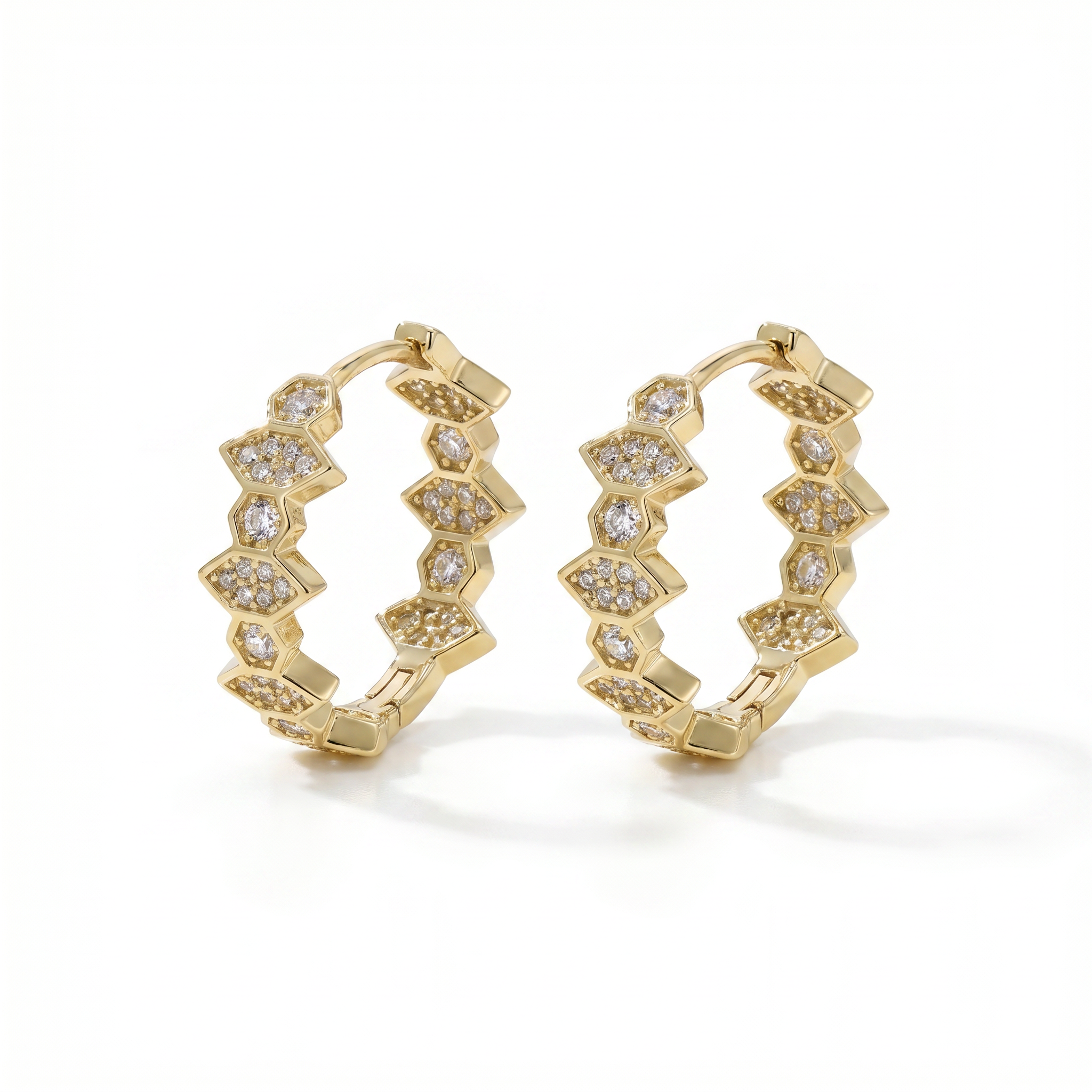 Marquise Hoop Earrings