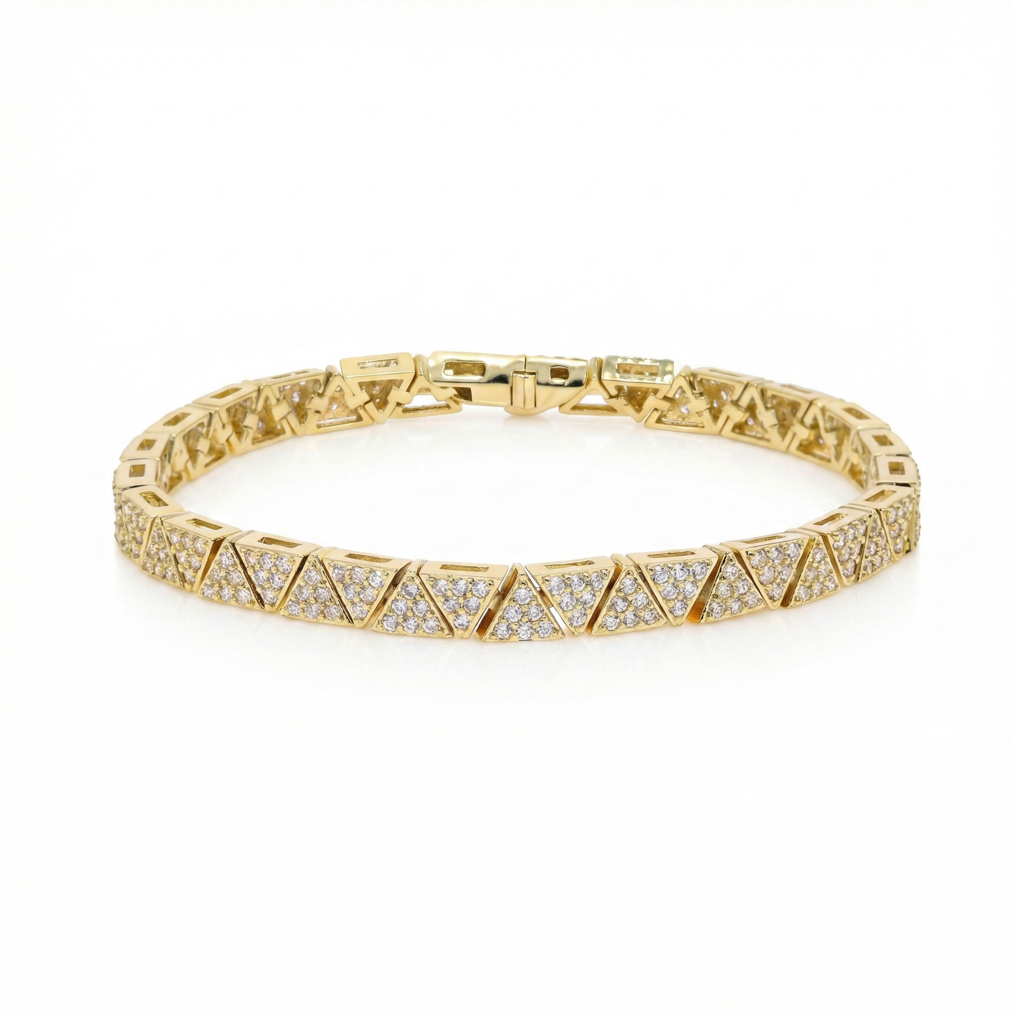 Pavé Triangle Bracelet