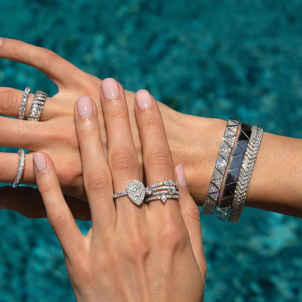 Pavé Triangle Bracelet