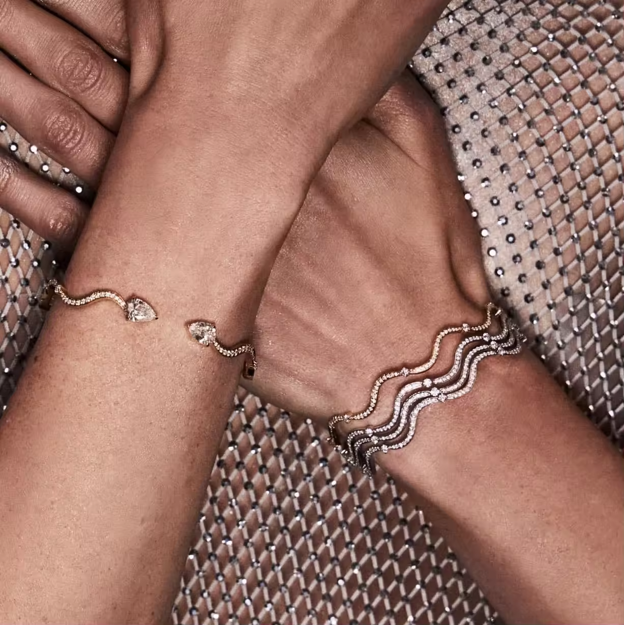 Pavé Wave Bracelet