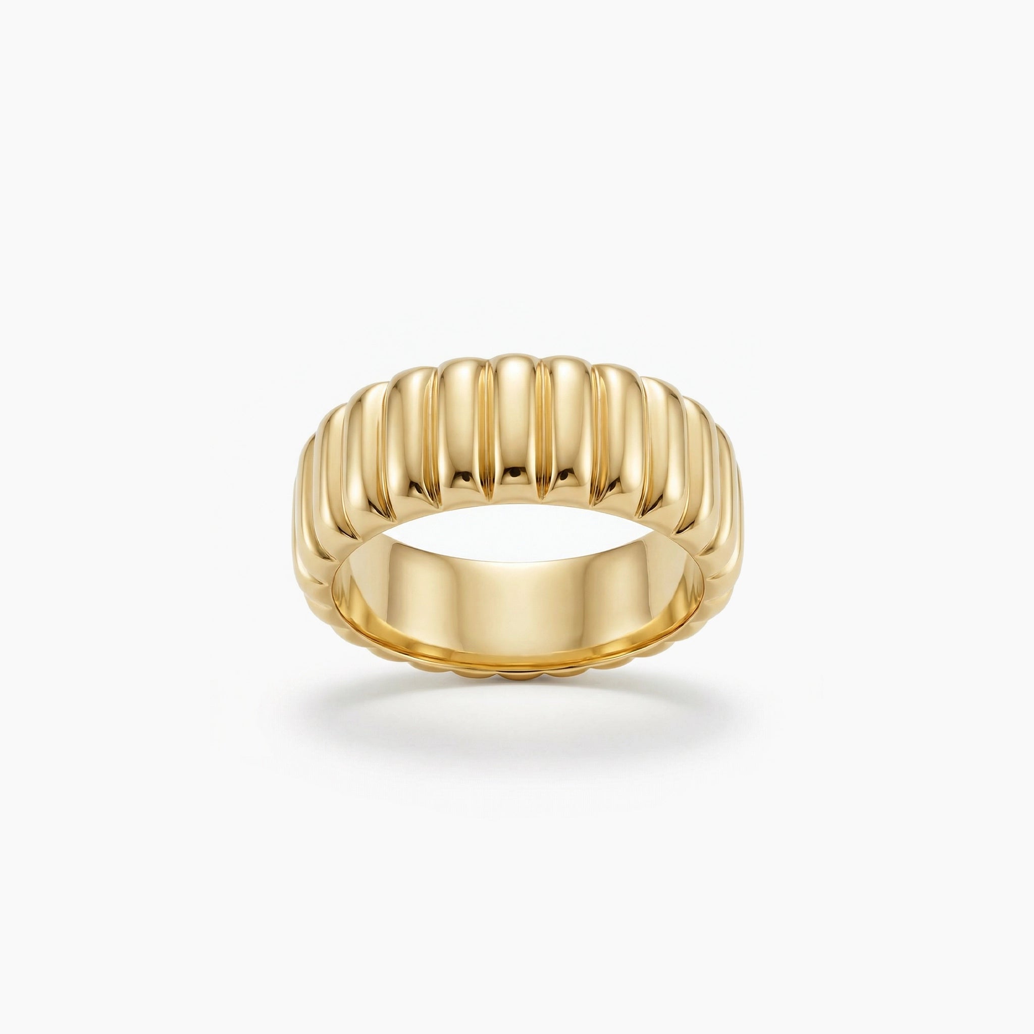 Ribbed Bold Ring